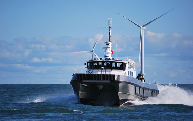 The offshore wind farm vessel management system offers the potential for significant improvements.