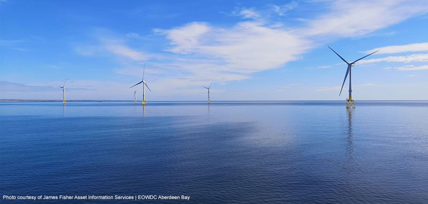 Digital asset and data management specialist James Fisher AIS has been working closely with the teams behind Scotland’s largest offshore wind farms.