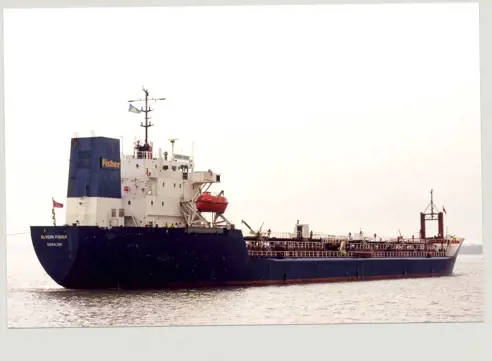 Severn Fisher tankship arriving in Eastham