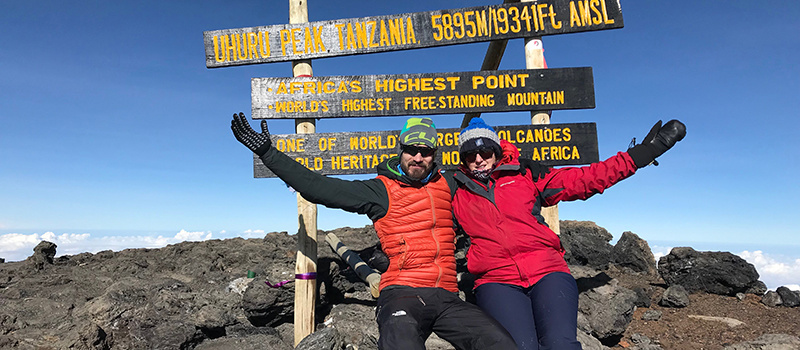 More than £2000 has been raised for charity through a gruelling Mount Kilmanjaro climb.