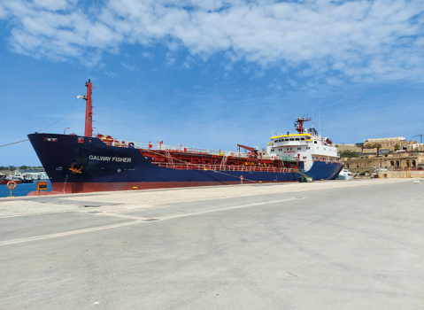 Galway Fisher Marine support in dock