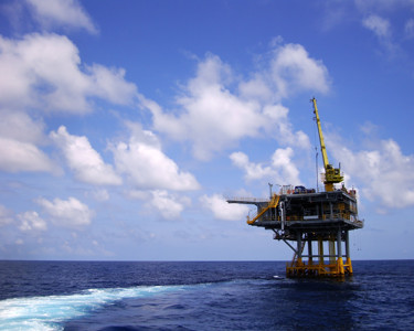 Rig in the ocean