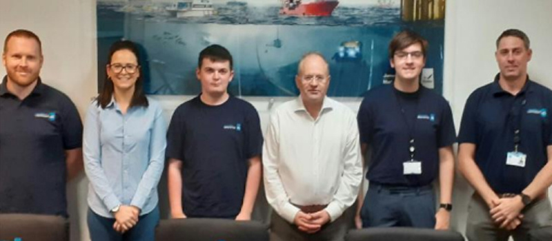 Four sixth form students spent their summer on an internship with James Fisher Marine Services as part of an internship programme co-funded by The Ogden Trust.