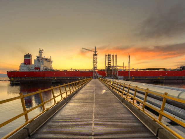 Vessel at terminal