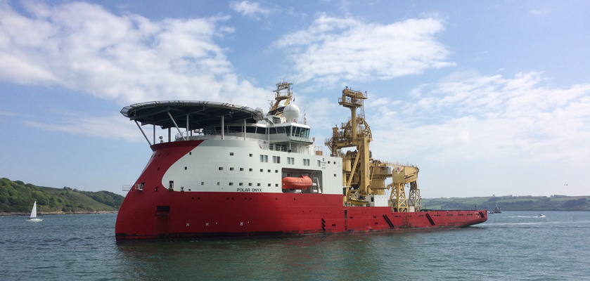 Polar Onyx vessel, used in significant tidal energy installation project for JFMS