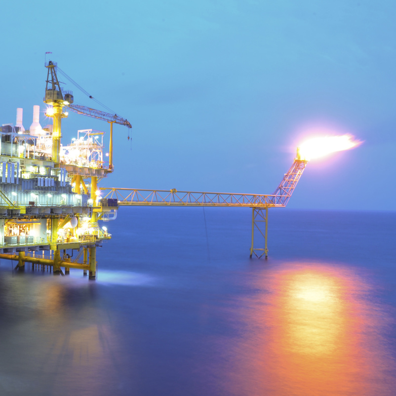 Gas Flaring On Rig