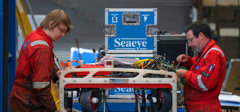 Cameron And ROV Techician, Daron Larcombe Rewiring And Testing Seaeye Falcon ROV For A Brazil Project 