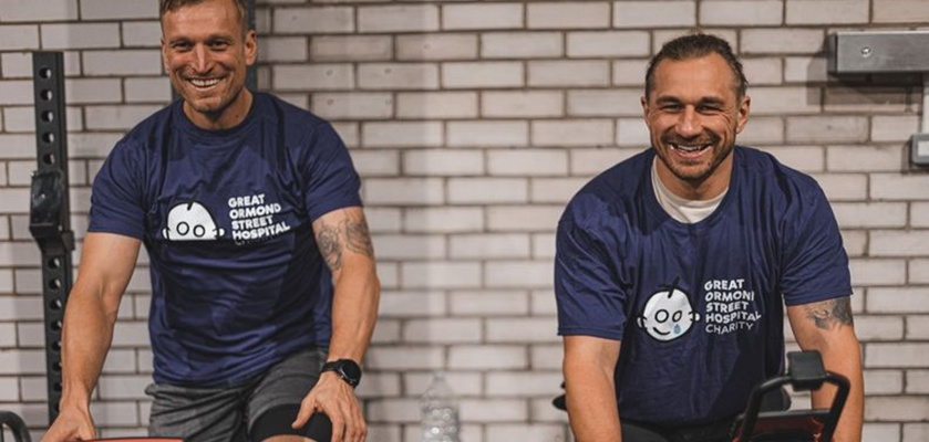 Two keen fitness enthusiasts embarked on a gruelling challenge earlier this month, cycling/rowing/running the 566 miles from their local gym in Hartlepool to the Eiffel Tower to raise funds for Great Ormand Street Hospital.